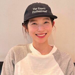 在原みゆき着用　ennoy COTTON CAP BLACK 24SS