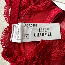 【送料無料】★LISE CHARMEL ★リズシャルメル ★高級品★タグ付き新品未使用品★ショーツ ★下着 ★M程度 レッド_画像7