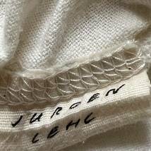 【高級】JURGEN LEHL ヨーガンレール ワンピース ロングスカート 3D 刺繍 デザイン◎ コットン 綿 麻 ホワイト_画像10