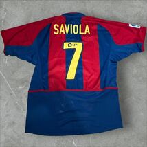 【1円スタート】超希少　NIKE ナイキ　90s 00s SAVIOLA ユニフォーム バルセロナ　7番　　オリジナル　FCB_画像4