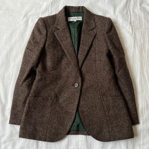 Christian Dior Dior tailored jacket S Brown 