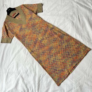 MISSONI ミッソーニ　ロングワンピース　半袖　レトロワンピース