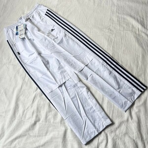 [ new goods ]adidas Adidas nylon pants jersey line pants one Point Logo embroidery white M regular price 8700 jpy free shipping 