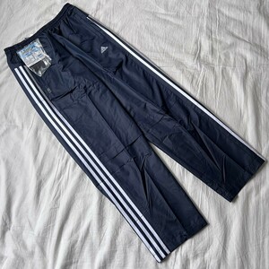 [ new goods ]adidas Adidas nylon pants jersey line pants one Point Logo embroidery dark navy S regular price 8700 jpy free shipping 