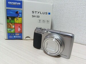 【美品】OLYMPUS STYLUS SH-50 コンパクトデジタルカメラ　オリンパス デジカメ 元箱あり