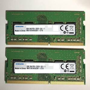 ◆送料無料◆【SAMSUNG PC4-2666V】ノートPC用DDR4メモリ8GB 2枚 計：16GBの画像1