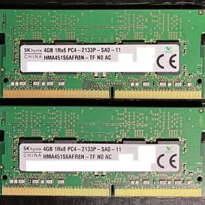 ◆送料無料◆【SK Hynix PC4-2133P】ノートPC用DDR4メモリ4GB 2枚 計：8GBの画像1