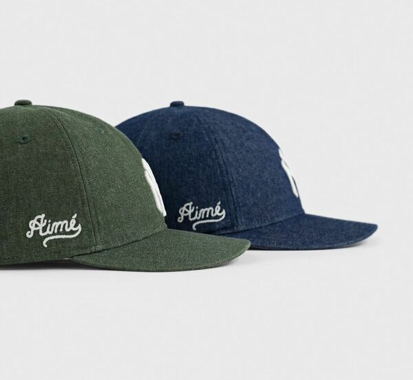 New Era x Aime Leon Dore Navy Denim Hat Yankees キャップ cap デニム ヤンキース kith