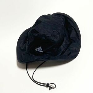 adidas ☆ ツバにワイヤー入り◎ アウトドア ナイロン ハット ブラック 黒 58cm 春夏 スポーツ キャンプ 音楽 フェス アディダス■SHWH49