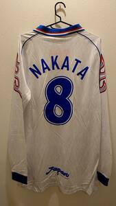 1998 日本代表　アウェイ　長袖　No.8 NAKATA