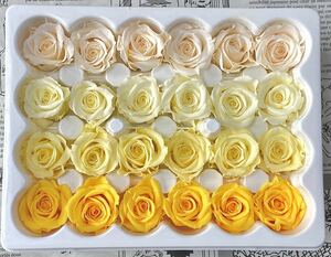  preserved flower flower diameter 2-2.5cm 24 wheel rose i. low Mix 