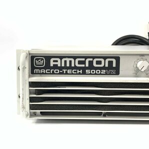 Amcron アムクロン Crown クラウン MACRO-TECH 5002VZ PAアンプ 1865W+1865W/4Ω ヒビノ株式会社正規輸入品★ジャンク品【TB】の画像2