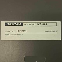 TASCAM タスカム RC-601 リモートコントロール ユニット ＊動作未確認品【TB】【福岡】_画像6