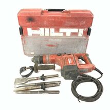 HILTI ヒルティ TE504 電動ハンマー DIY 電動工具 [ ビット4本 / ハンドル / ケース ]付き＊簡易検査品_画像1