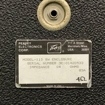 PEAVEY MODEL-115 BW ENCLOSURE ピーヴィー ベースアンプキャビネット★動作品_画像6