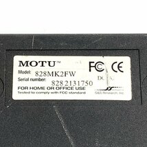 MOTU モツ 828MKⅡFW FireWire オーディオインターフェース FireWire★簡易検査品_画像8