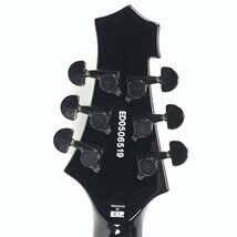 EDWARDS E-K-GA/TM エレキギター DIR EN GREY/薫モデル SeymourDuncan:SH1n/SH4搭載 シリアルNo.ED0506519 黒/青系 ソフトケース付★動作品_画像7