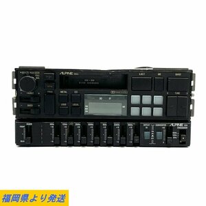 ALPINE 7243J/3311 Alpine Car Audio set cassette deck / equalizer * wiring cutting equipped condition explanation equipped 0 junk [ Fukuoka ]