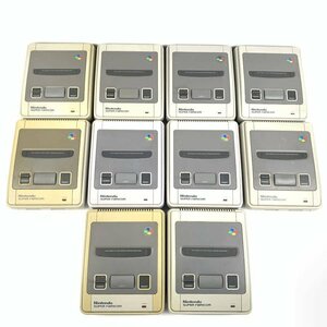 NINTENDO nintendo Super Famicom latter term type game machine body set sale 10 pcs. set * operation not yet verification goods [GH]