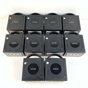 NINTENDO nintendo Nintendo Game Cube black game machine body set sale 10 pcs. set * junk [GH]