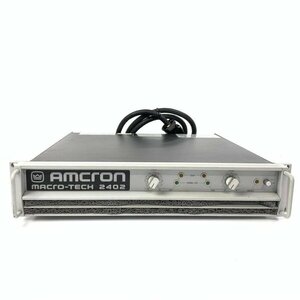 Amcronamk long MACRO-TECH 2402 PA amplifier [ crack no corporation regular imported goods ]* operation goods [TB]
