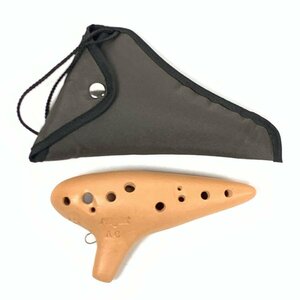  large . musical instruments factory Night AC Alto C style ocarina material : ceramics soft case attaching * operation goods 