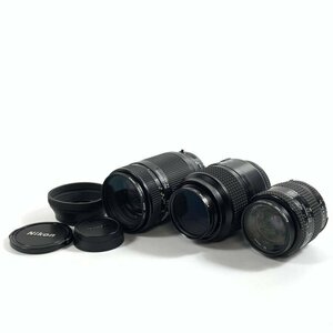 Nikon ニコン AF NIKKOR AFレンズ まとめ売り 3点セット [ フード / キャップ×2 ]付き●動作未確認品【TB】【委託】