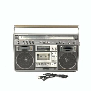 National National RX-5400 Showa Retro large radio-cassette power cord attaching * simple inspection goods 
