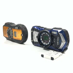 RICOH Ricoh WG-40w/WG-5 компактный цифровой фотоаппарат продажа комплектом все 2 шт. комплект аккумулятор x1 имеется * рабочий товар 