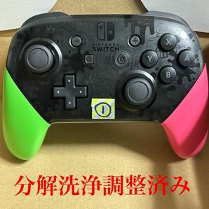 Nintendo Switch プロコン　スプラトゥーン2 純正　①