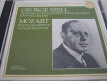 【Masterworks Portrait】ジョージ・セルがピアニストとして参加したモーツァルト室内楽曲集ピアノ四重奏曲全２曲ヴァイオリンソナタ_画像1