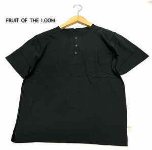 FRUIT OF THE LOOM★フルーツオブザルーム　★（L）ヴィンテージ Tシャツ ノーカラーポロシャツ/黒系