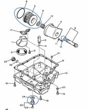 【送料無料】ヤマハ純正XJR1200 XJR1200R オイルフィルター ドレンボルト パッキンセット(ガスケット エレメント 4KG1 4KG2 4KG3 4KG4 )_画像2