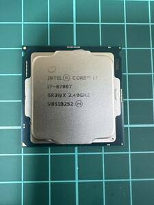 intel core i7 8700T 6コア12スレッド　2.4Ghz 4Ghzターボブースト インテル　LGA1151 35w