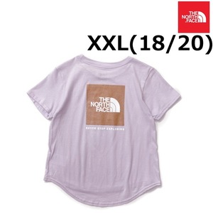 売切り【正規新品】THE NORTH FACE◆GIRLS S/S GRAPHIC TEE TEE 半袖 Tシャツ US限定 ボックスロゴ ラメ アウトドア(XXL)紫 240517-10