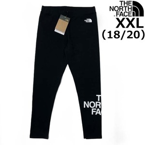 売切り【正規新品】THE NORTH FACE◆GIRLS COTTON LOGO LEGGINGS レギンス US限定 ストレッチ ハーフドームロゴ アウトドア(XXL)黒240517-5