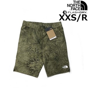 売切り【正規新品】THE NORTH FACE◆BOYS ON MOUNTAIN SHORTS ショートパンツ US限定 速乾 日本未発売(XXS/R)カーキ 総柄 240517-5