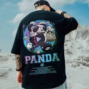 メンズ　ユニセックス　8XL 黒 半袖 Tシャツ 大きいサイズ オーバーサイズ　ゆったり　ゆるダボ　ブラック　トランプ柄　新品