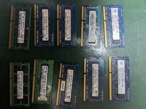 ノートパソコン用　DDR3 2GB 10枚セット