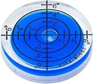 水平器 水準器 【DIYアドバイザー推薦】小型 丸形 ミニ 目盛り付き アナログ 傾斜 測定 レベラー leveler 工具 取り