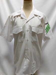 米軍放出品　海軍　制服　ミリタリーシャツ　半袖　開襟