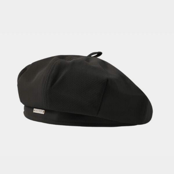 ベレー帽 レディース 帽子 春夏秋 UVカット 紫外線対策 韓国 おしゃれ かわいい ブラック 新品未使用
