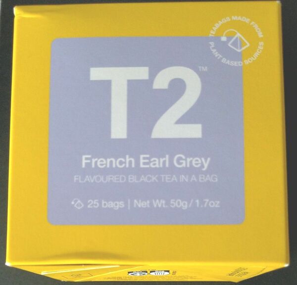 T2 紅茶 French Earl Grey（フレンチ・アールグレイ）ティーバッグ 25個入り