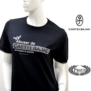  Castelbajac lady's Y22000+ tax [40/9 number ] short sleeves T-shirt rhinestone CASTELBAJAC 21223043 jc KTs l 22870209