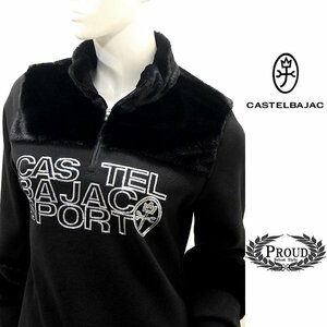  Castelbajac sweatshirt 40 9 number lady's Golf Town wear fur change reverse side nappy new work 22AW 22083251 jc KUf l 7242470206