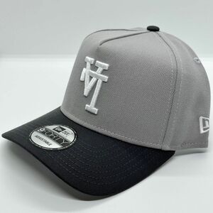 海外限定 NEWERA 9FORTY Los Angeles Dodgers ドジャース キャップ グレー ツートン 逆ロゴ ①