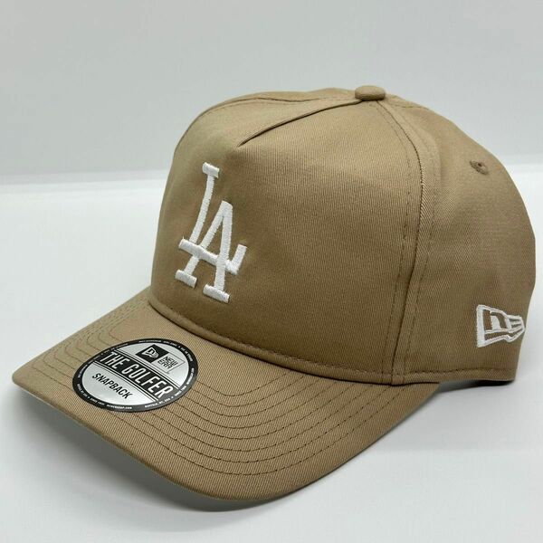 海外限定 NEWERA THEGOLFER Dodgers ドジャース キャップ ベージュ ホワイト ゴルフ スナップバック ①