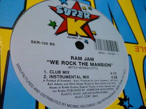 Ram Jam - We Rock The Mansion／1991／US／検：テンポ早めのヒップハウス!! ラム・ジャム アメリカ盤 12インチ 12inch Hip House