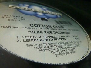 Cotton Club - Hear The Drummer／1998／US／検：コットン・クラブ 未開封 アメリカ盤 2枚組 12inch W-Pack Breaks Techno Acid