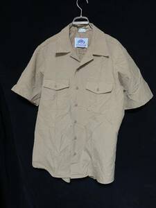 ◆DSCP 米軍実物 SHIRT,MEN'S SERVICE, KHAKI, TYPEⅡ サービスシャツ　半袖シャツ